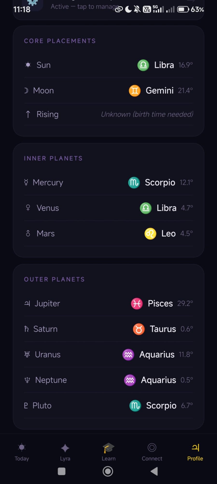 Your Birth Chart